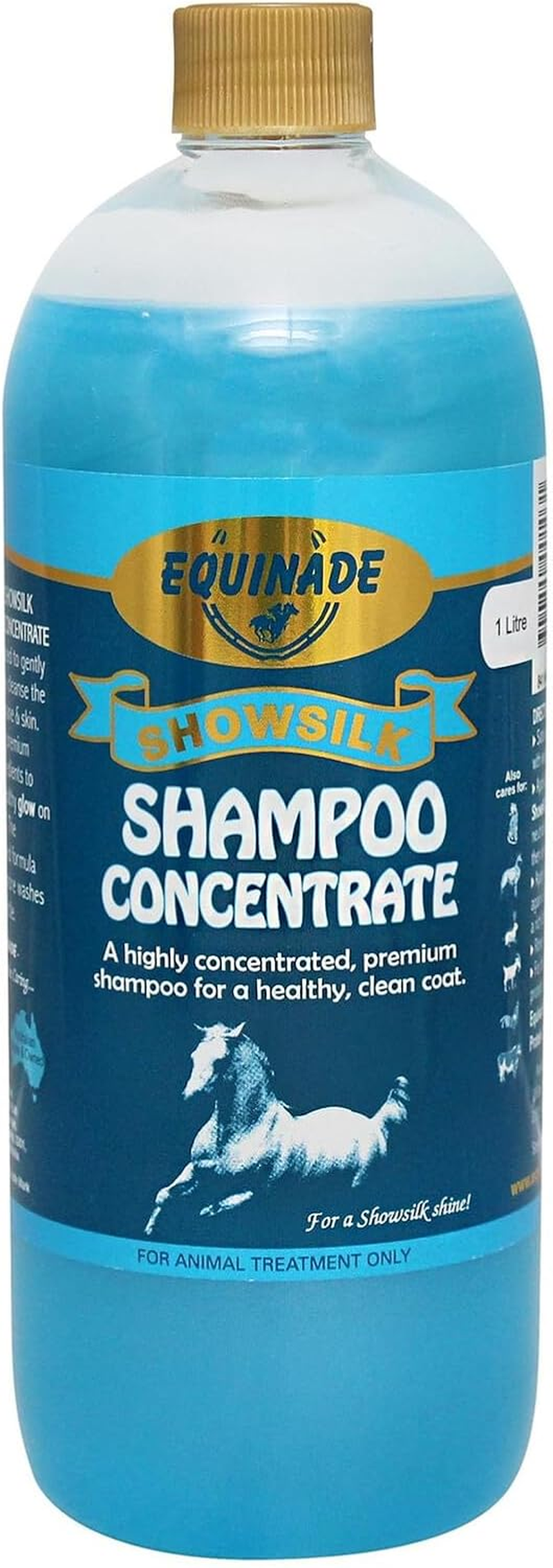 Equinade Showsilk Concentrated Shampoo Horse Dog Cat Bird Show Silk 1Lt
