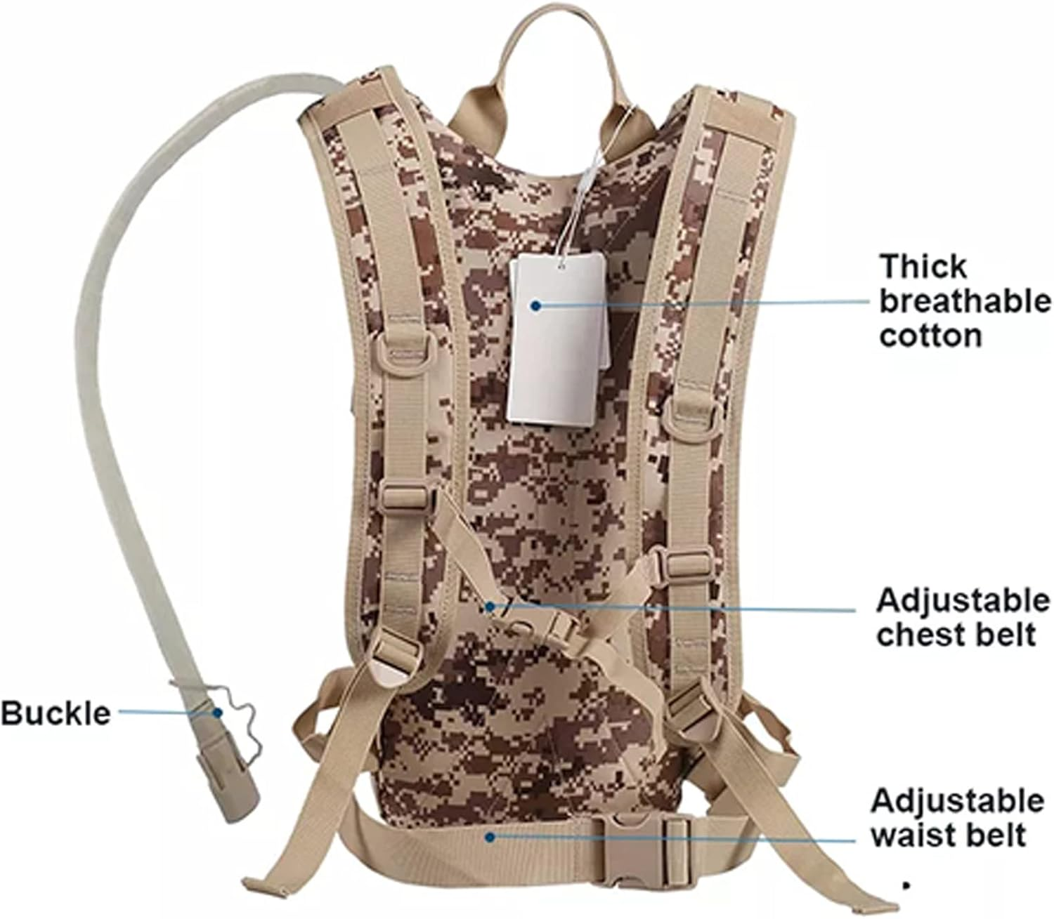 Hiking Backpack 15L Ultralight Molle Tactical Backpack 800D Oxford Military Hiking Bicycle Backpack Outdoor Sports Cycling Climbing Bag,6,One Size image number 4