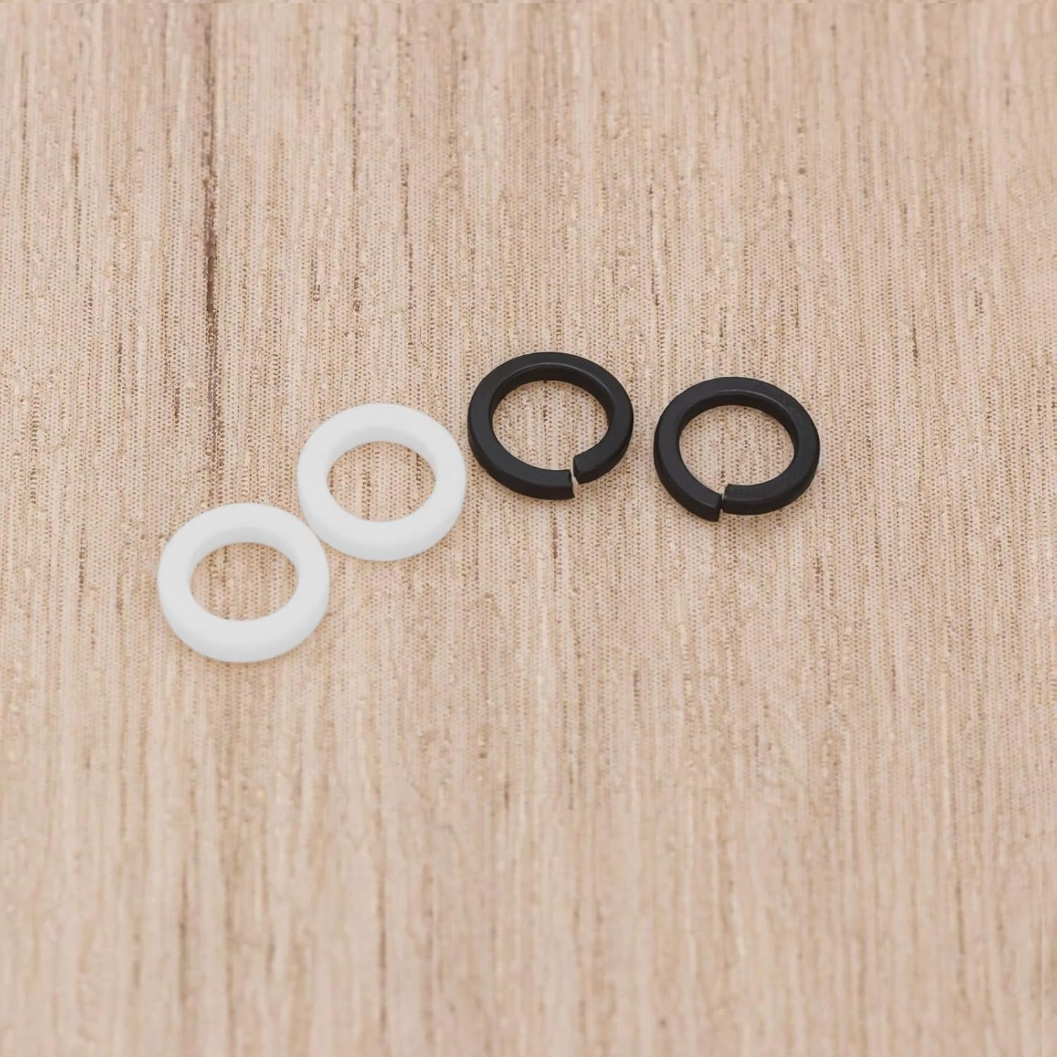12 Sets Guitar Tuner Handle Button Washers 4X6.3Mm Guitar Peg Spacer Tuning Peg Gasket for Most Electric Guitars and Acoustic Guitars image number 6