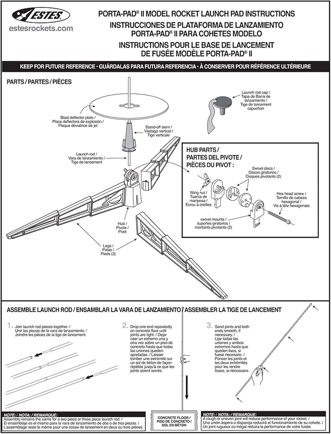 Estes 302215 Porta-Pad II Launch Pad image number 1