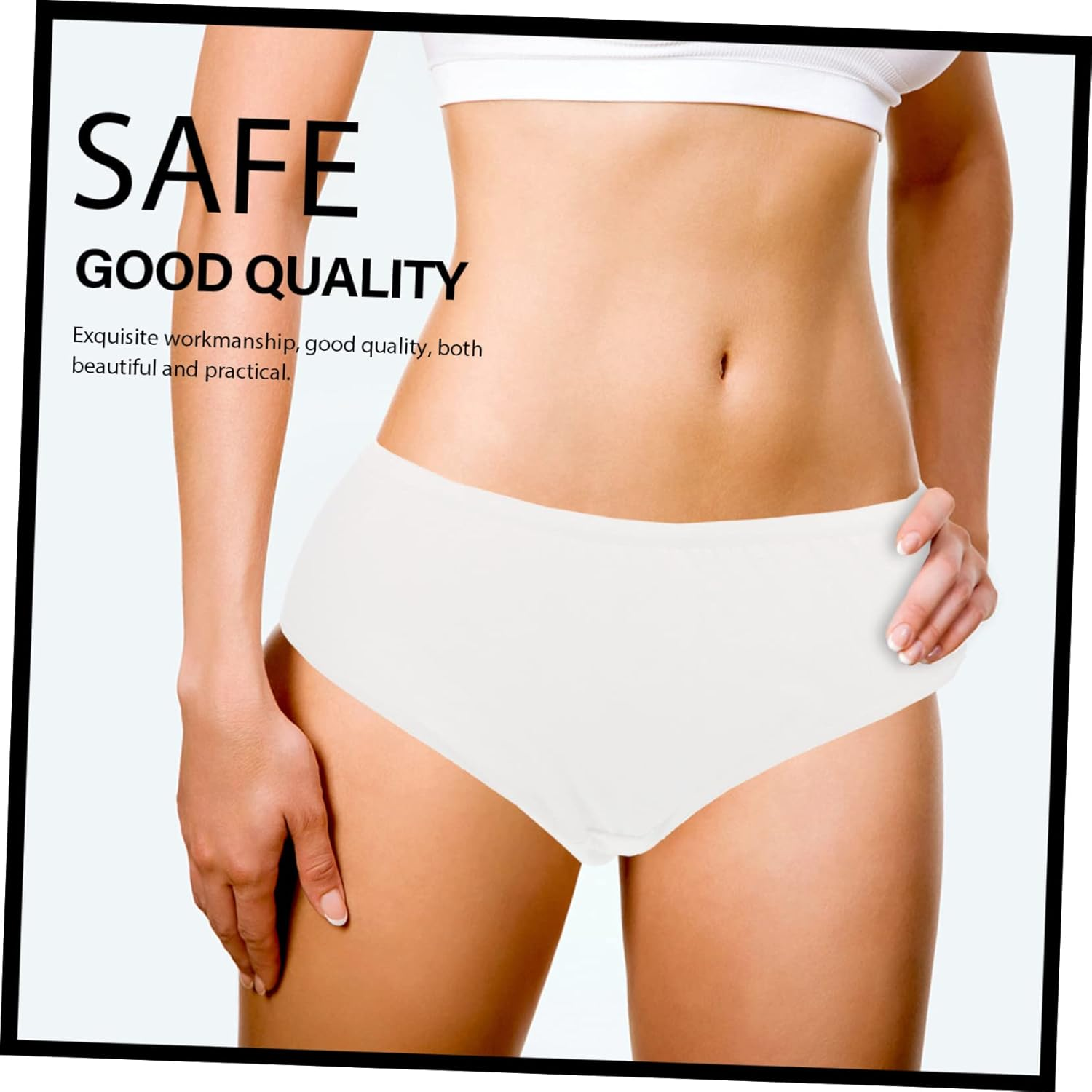 4Pcs Disposable Postpartum Maternity Panties White XXL Flexible Soft Elastic Underwear for Pregnant Women Postnatal Care Comfortable Breathable