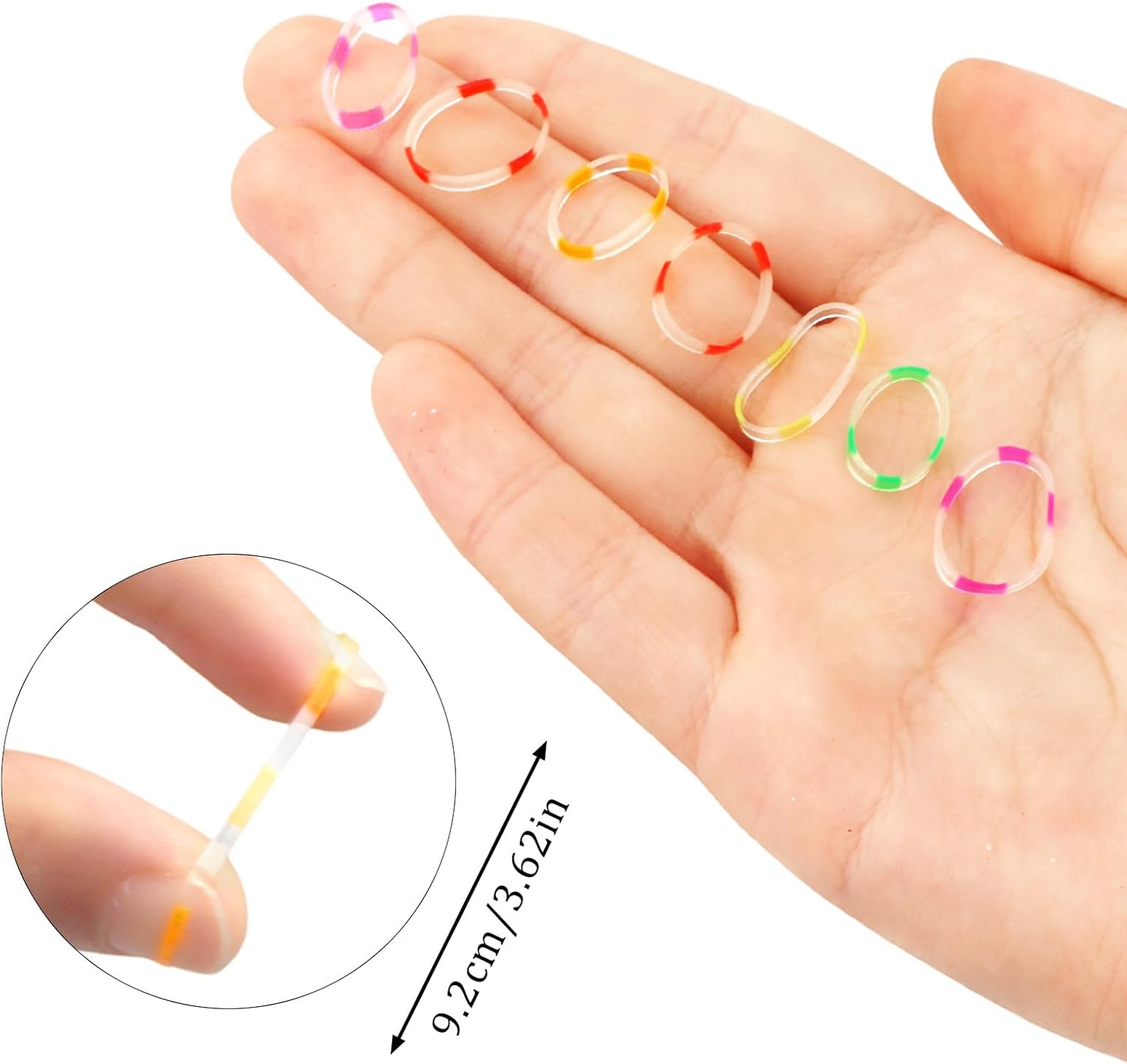 Pruadeor 1000 Pieces Mini Hair Scrunchies for Women Girls Elastic Small Hair Bobbles Hair Accessories image number 2