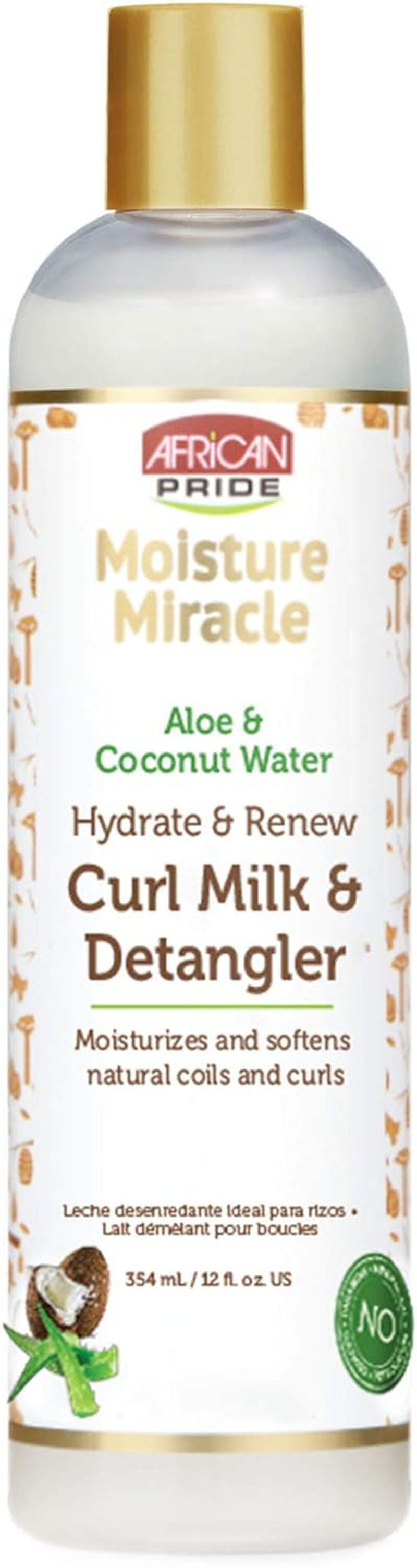 African Pride Moisture Miracle Curl Milk & Detangler 354Ml(12Oz) image number 4