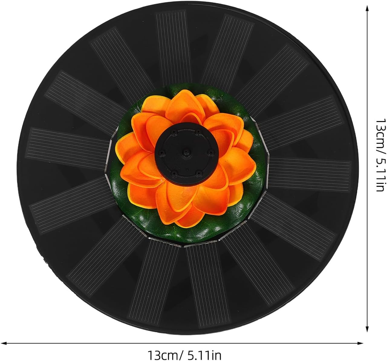 Solar Powered Lotus Floating Fountain for Baths Pools Ponds Outdoor Water Feature Easy to Install Relaxing Ambiance and Dynamic for Garden Decor image number 1