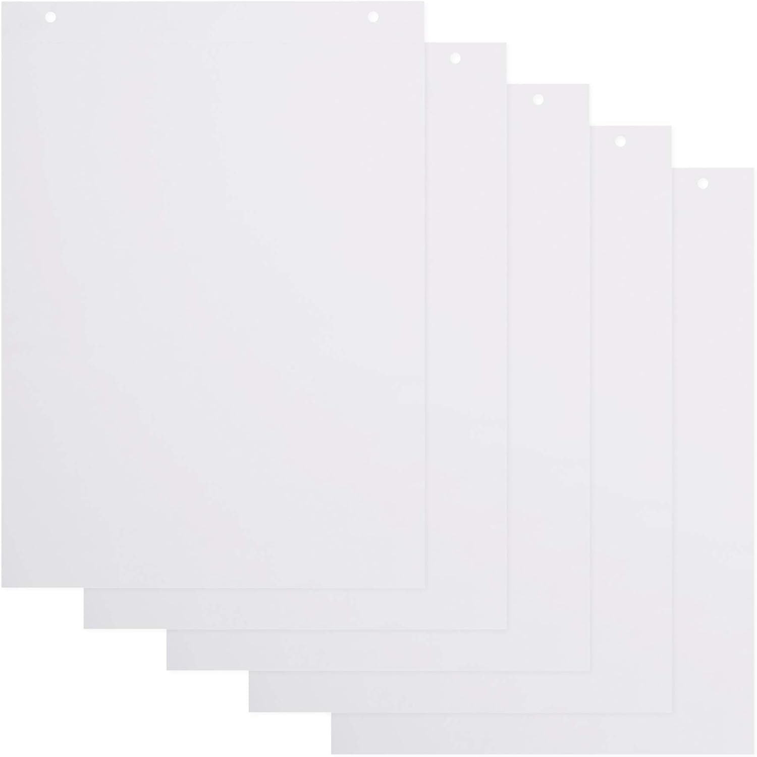 Plain Flipchart Pad, A1 (58,5 X 81 Cm), 60 Gr/Sqm Paper, 20 Sheets per Pad (Pack of 5 Pads)