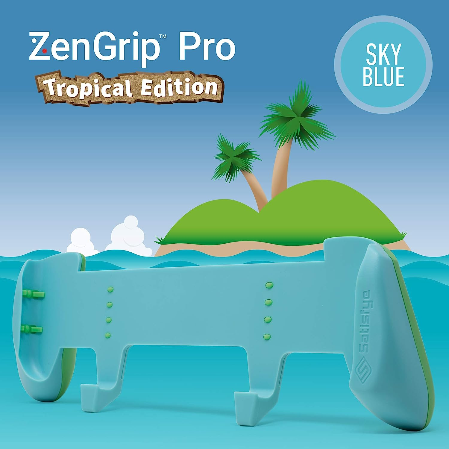 Satisfye - Zengrip Pro Gen 3 OLED, a Switch Grip Compatible with Nintendo Switch - Comfortable & Ergonomic Grip, Joy Con & Switch Control. #1 Switch Accessories Designed for Gamers (Blue) image number 5