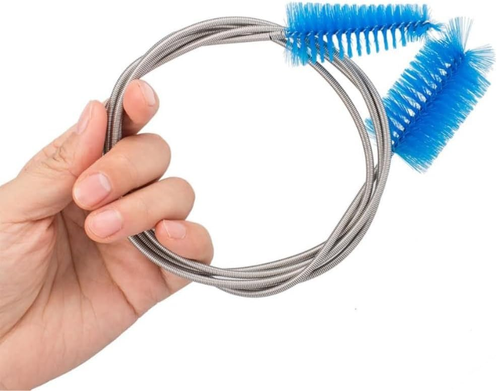 10 PCS Black Straw Cleaner Brush Kit and 1 PCS Yellow Double Ended Flexible Drain Brush,Hose Cleaning Brush for Fish Tank, Glass Tube, Home, Kitchen (11 Kind) image number 3