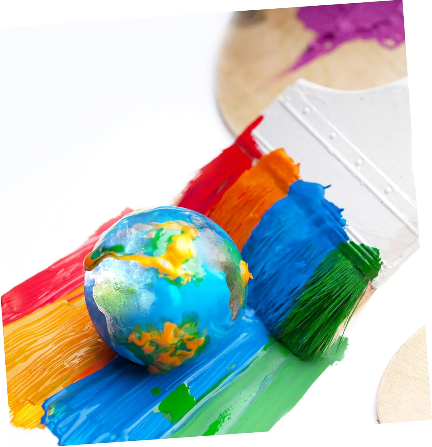 Tofficu Wooden round Ball for Crafts DIY Projects Solid Wood Ball for Sensory Play and Arts Crafts Supplies image number 2