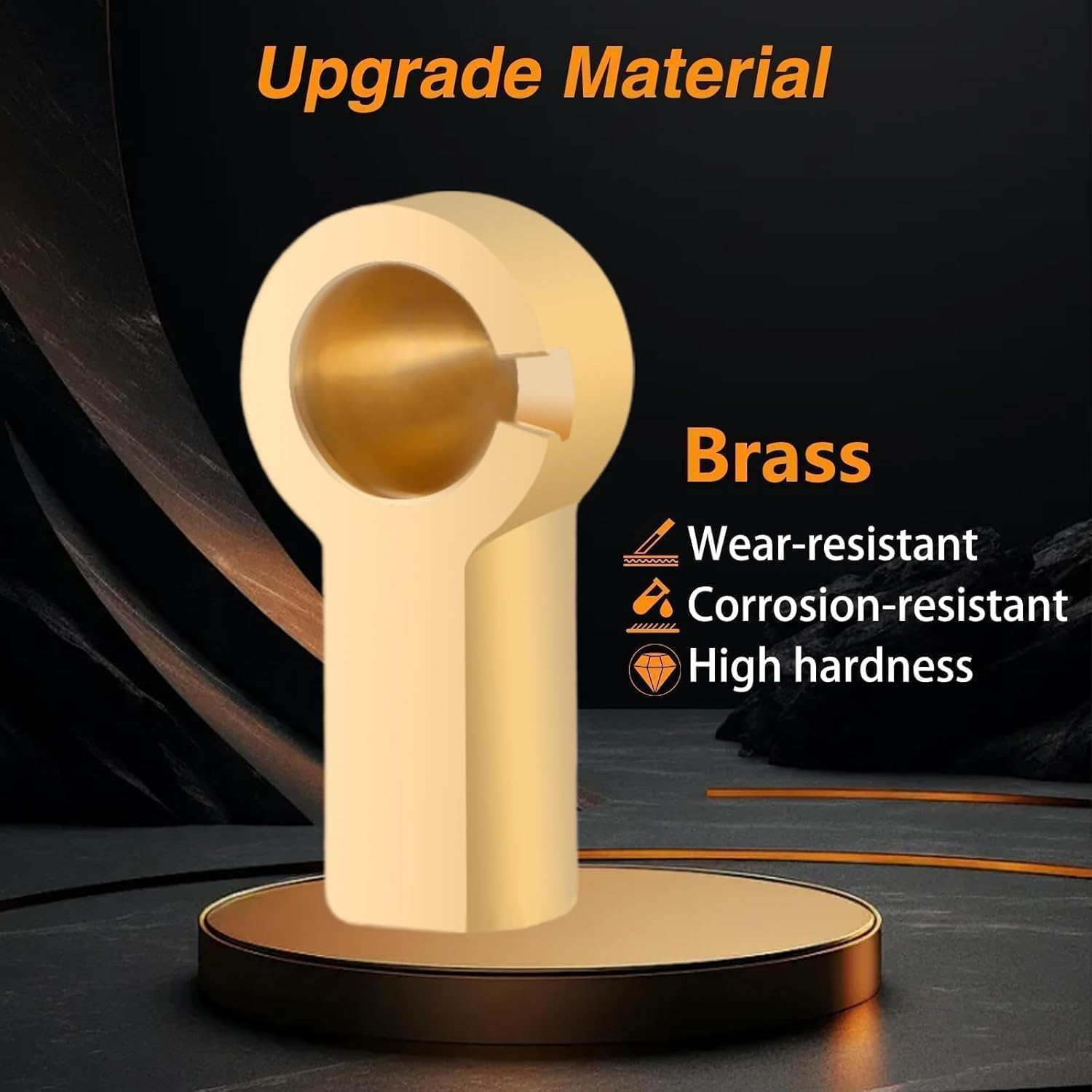 FUSCH Upgrade Brass Convertible Top Push Rod Ball Joint Compatible with Porsche 986 987 Boxster 1997-2012 Replace#: 98756127900 98756127901 98756127900 image number 4