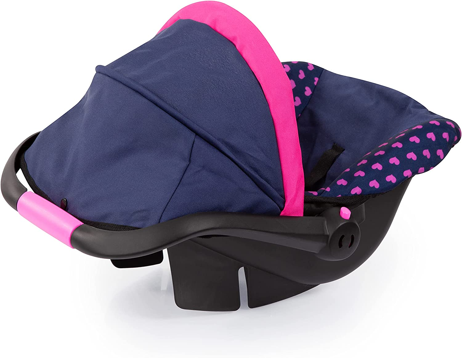 Bayer Design Baby Doll Deluxe Car Seat with Canopy- Blue and Pink image number 3