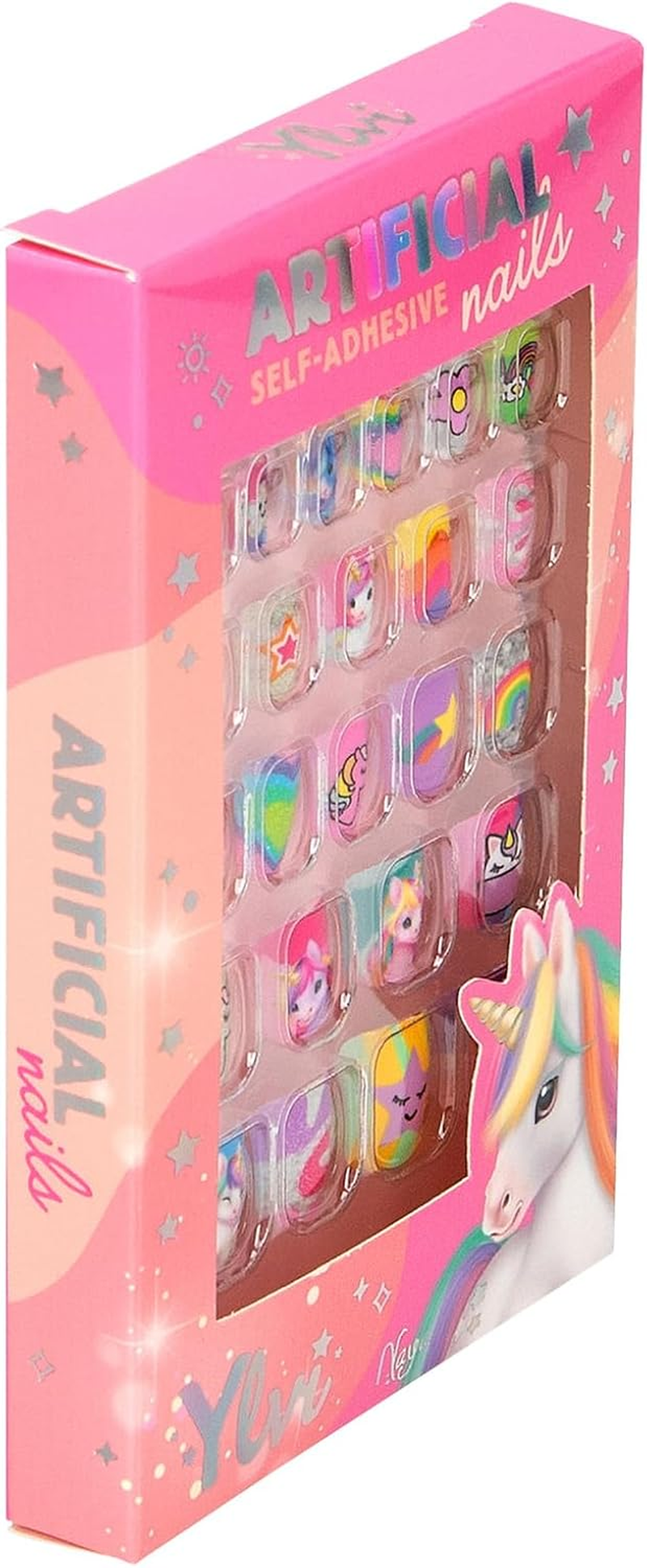 Depesche Ylvi 13656 Self-Adhesive False Nails in Colourful Designs 24 False Nails in Various Sizes image number 2