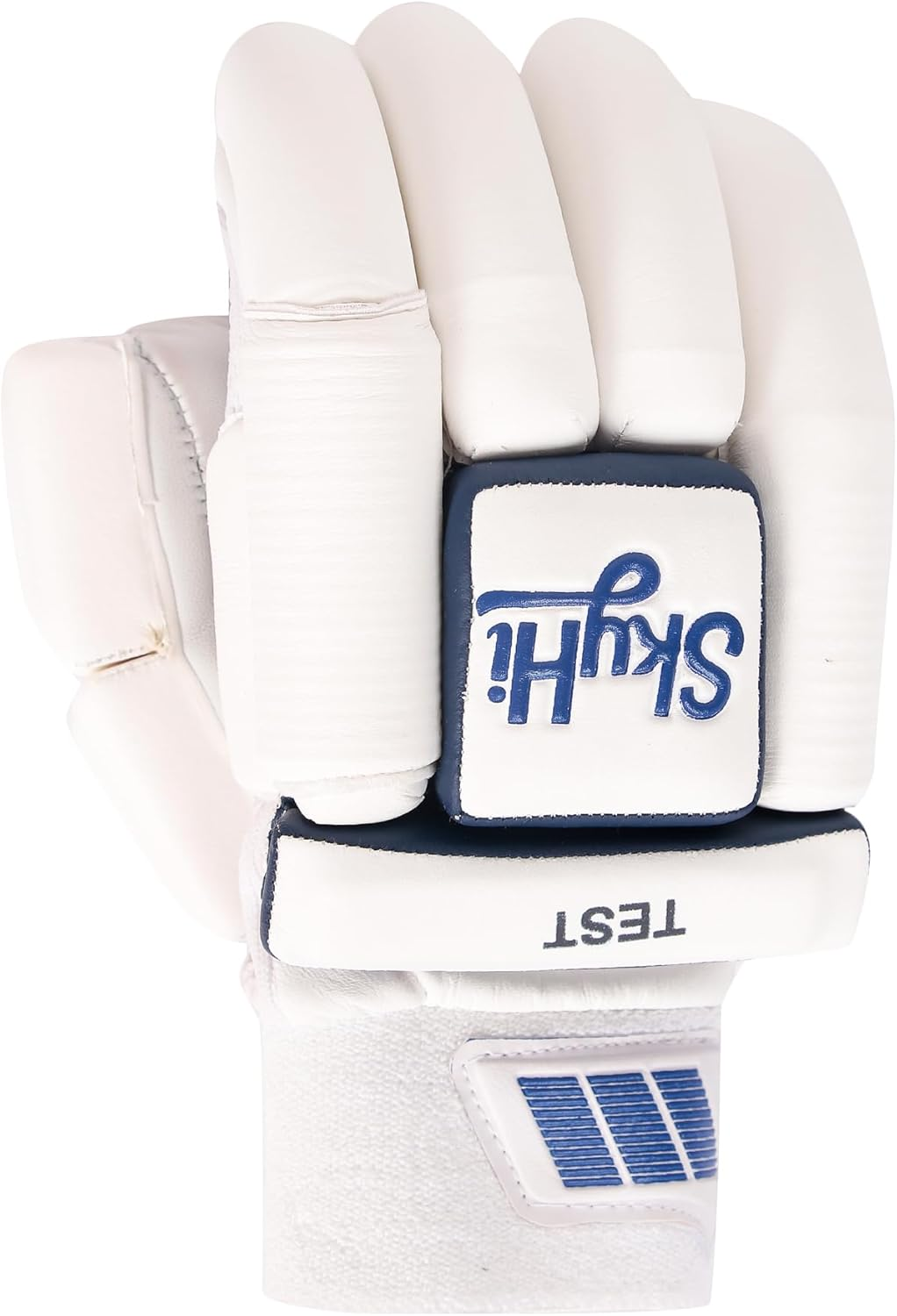SKYHI Test Cricket Batting Gloves | Lighweight Leather Cricket Batting Gloves for Mens Right Hand and Left Hand Batsman image number 5