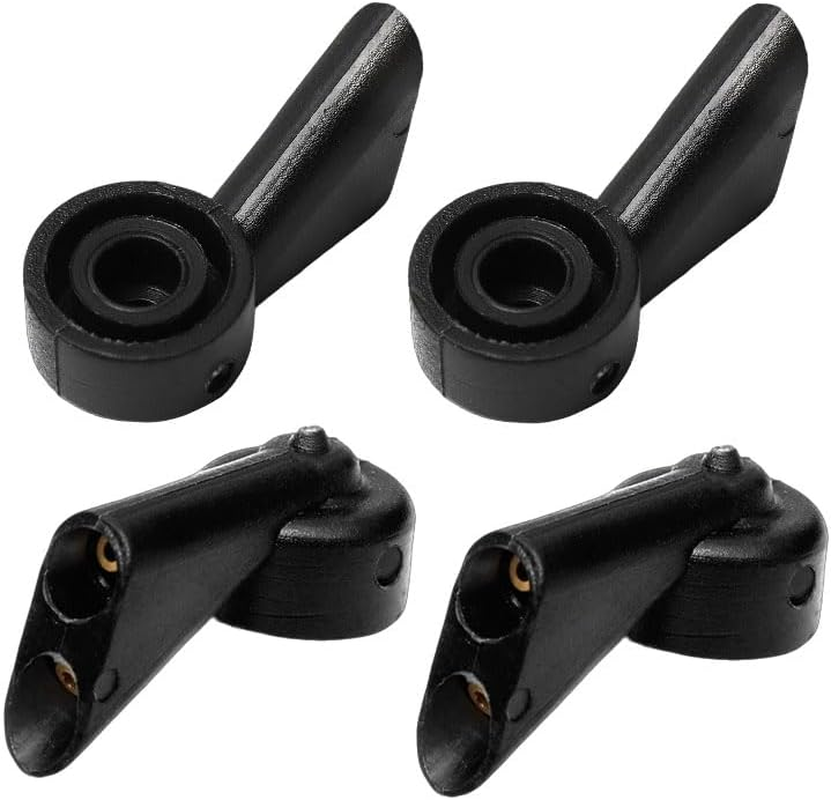 4 PCS Rear Windshield Washer Nozzles, Universal 2-Hole Spray Jet Adjuster Kit with Even Water Discharge, Compatible with Audi A1 A3 A6 Q3 Q5 Q7 S4 SQ5 Models, Durable ABS Plastic image number 2