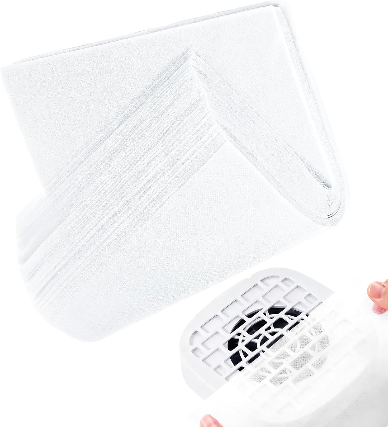 Aebtoe Nail Dust Collector Filter Sheets - Replacement Pads - Nail Dirt Collector Filter,For Home Salon Manicure Grooming Personal Care