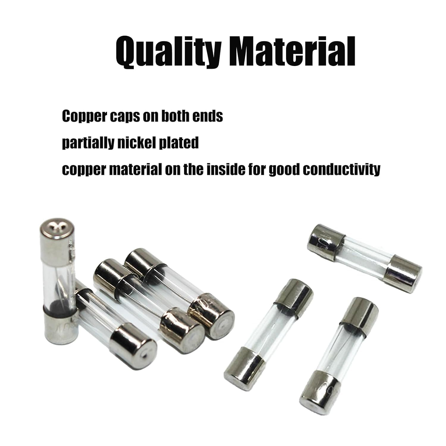 100Pcs 5X20Mm Fast-Blow Glass Fuses Quick Blow Car Glass Tube Fuses Assorted Kit Amp 0.2A 0.5A 1A 2A 3A 5A 8A 10A 15A 20A 250V with Storage Box image number 2