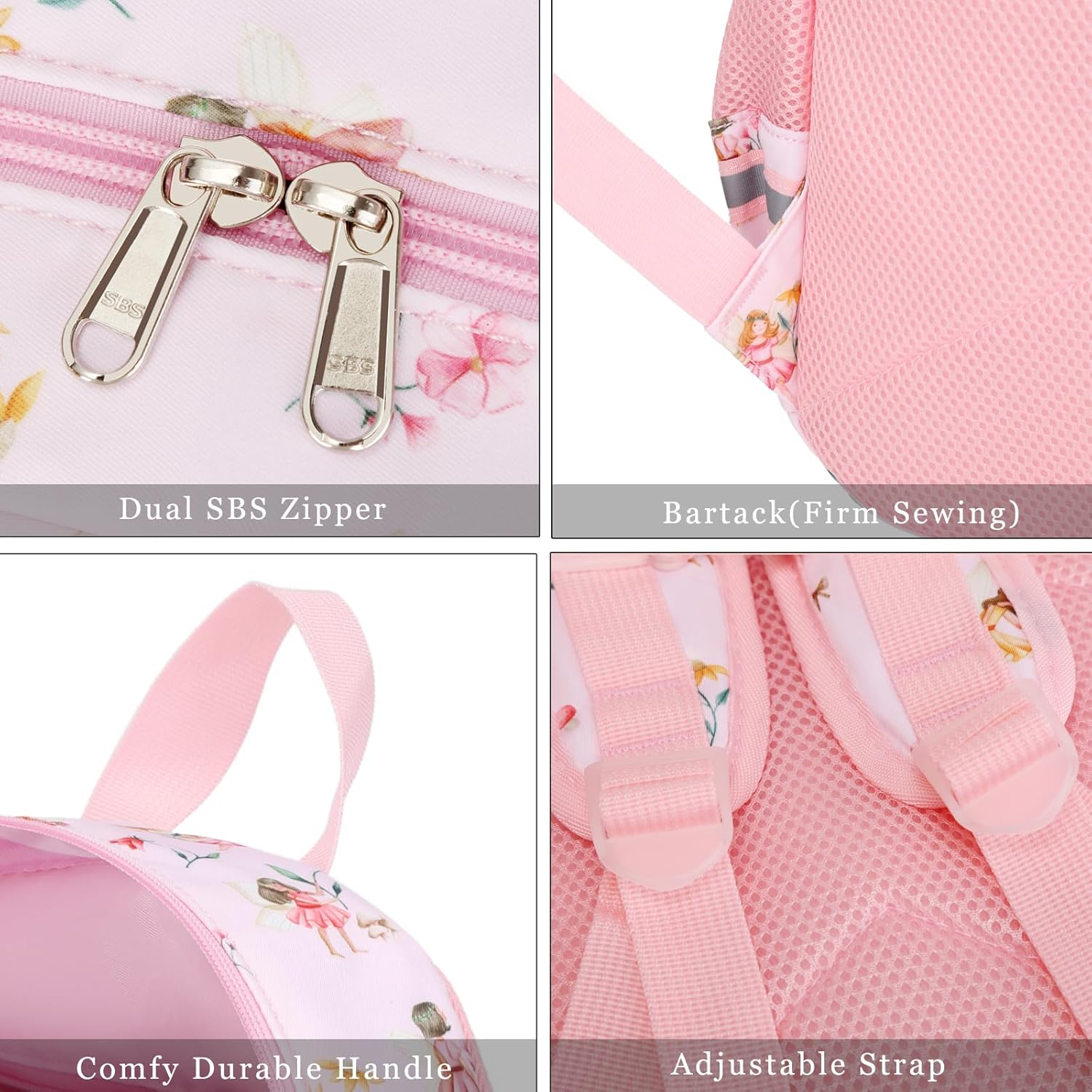 DSIUE School Backpacks for Girls and Boys Kids Backpack with Lunch Box Elementary Back Pack Bookbag - A-Purple image number 7