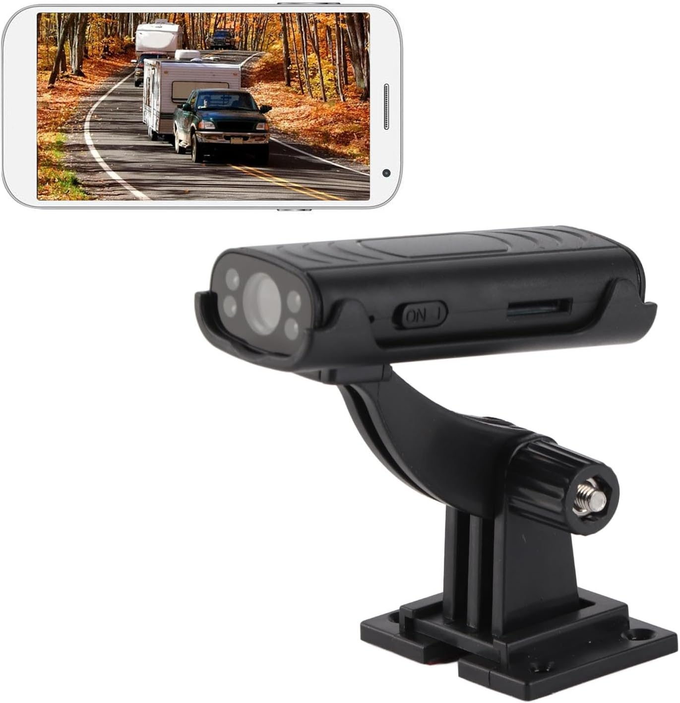 Generic Reverse Hitch Guide Camera, 150&deg; Wide Angle Waterproof Night Vision with 4 Infrared LED Lights and Wireless Alert Notification, for Car RV Truck Trailer Home image number 4