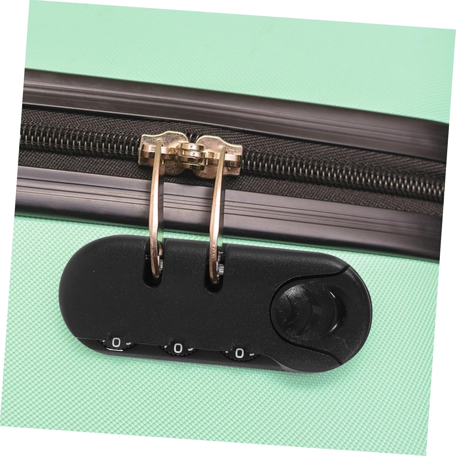 Yardenfun 3Pcs Travel Padlocks for Luggage Zipper Lock Theft Protection Zipper Lock for Backpacks and Suitcases Easy to Install Combination