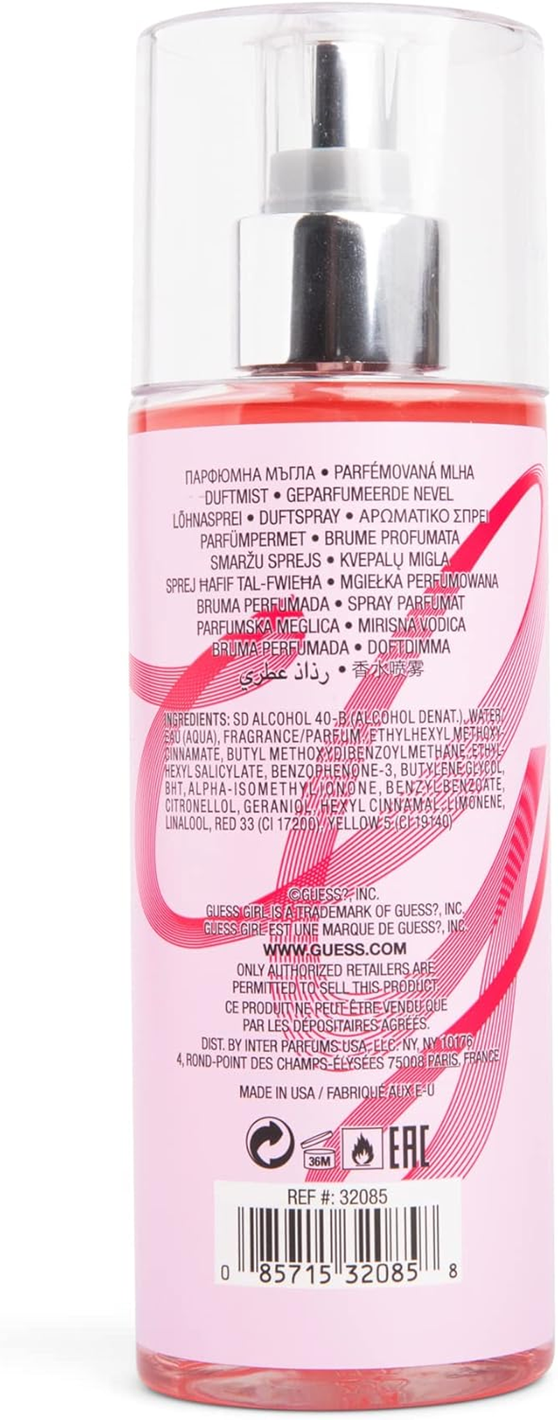 Guess Girl Fragrance Body Mist Spray for Women, 252 Millilitre image number 3