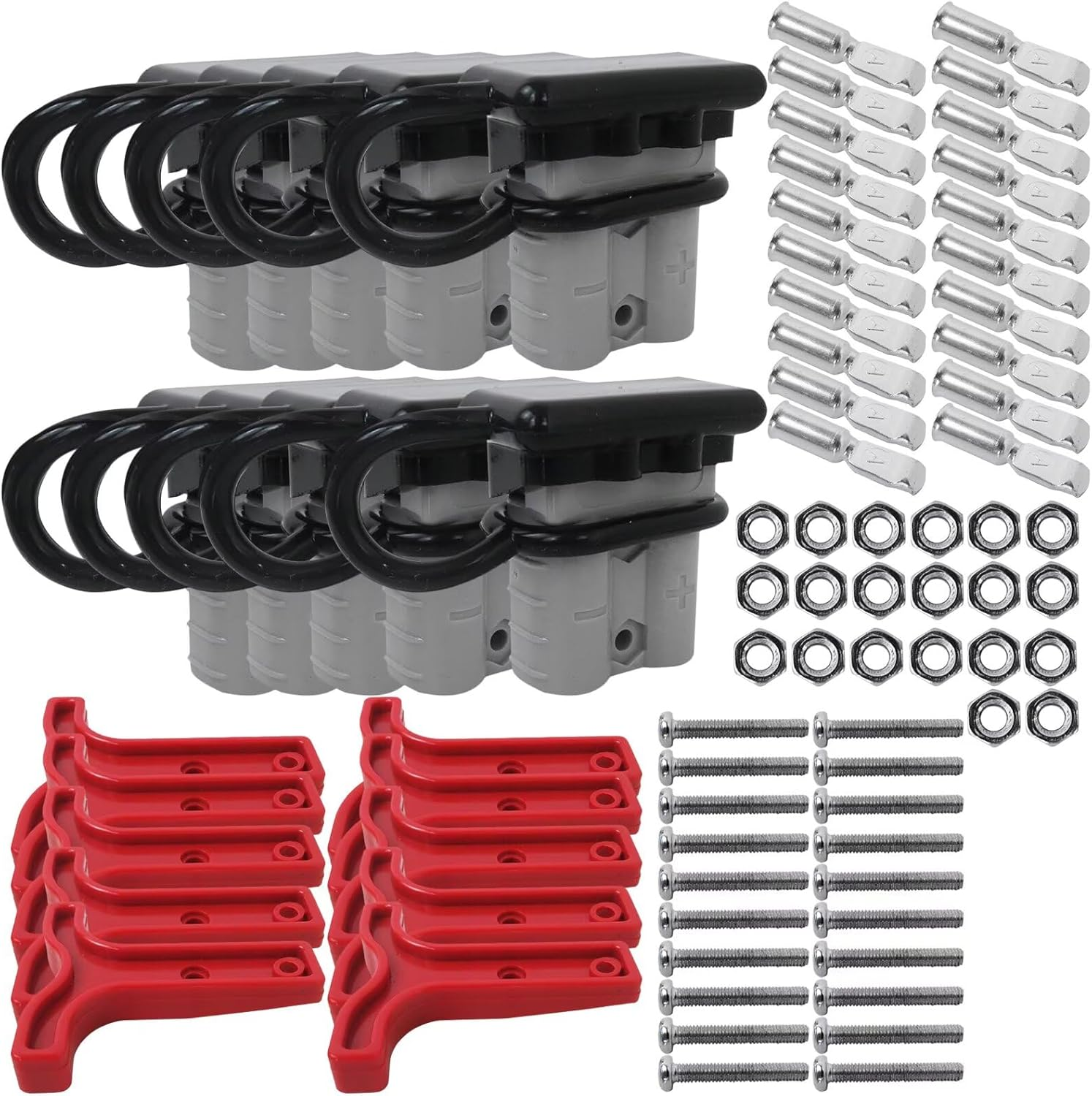 10X for Anderson Style Plug Connectors T Handle Dust Cap Cover 50AMP Battery image number 2