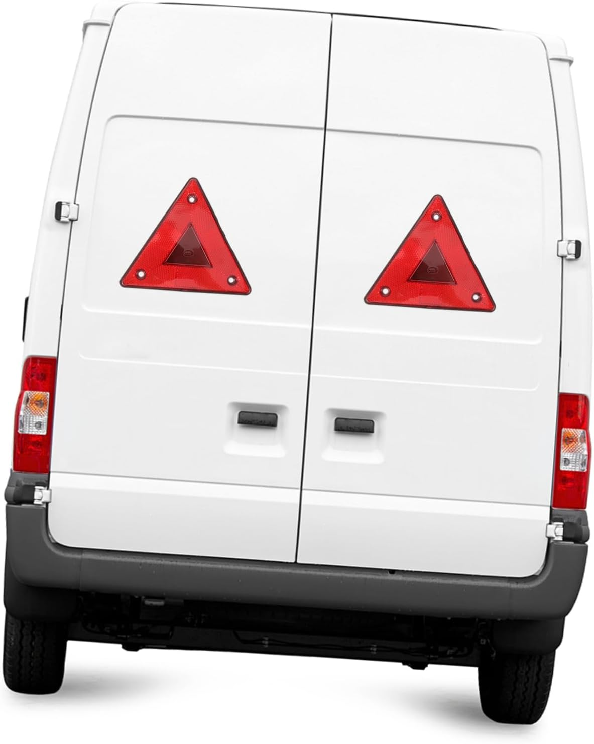 6Pcs Triangle Reflectors for Vehicle Safety Slow Moving Car Warning Signs High Visibility Reflective Triangle Kit Construction Easy Install and Replace