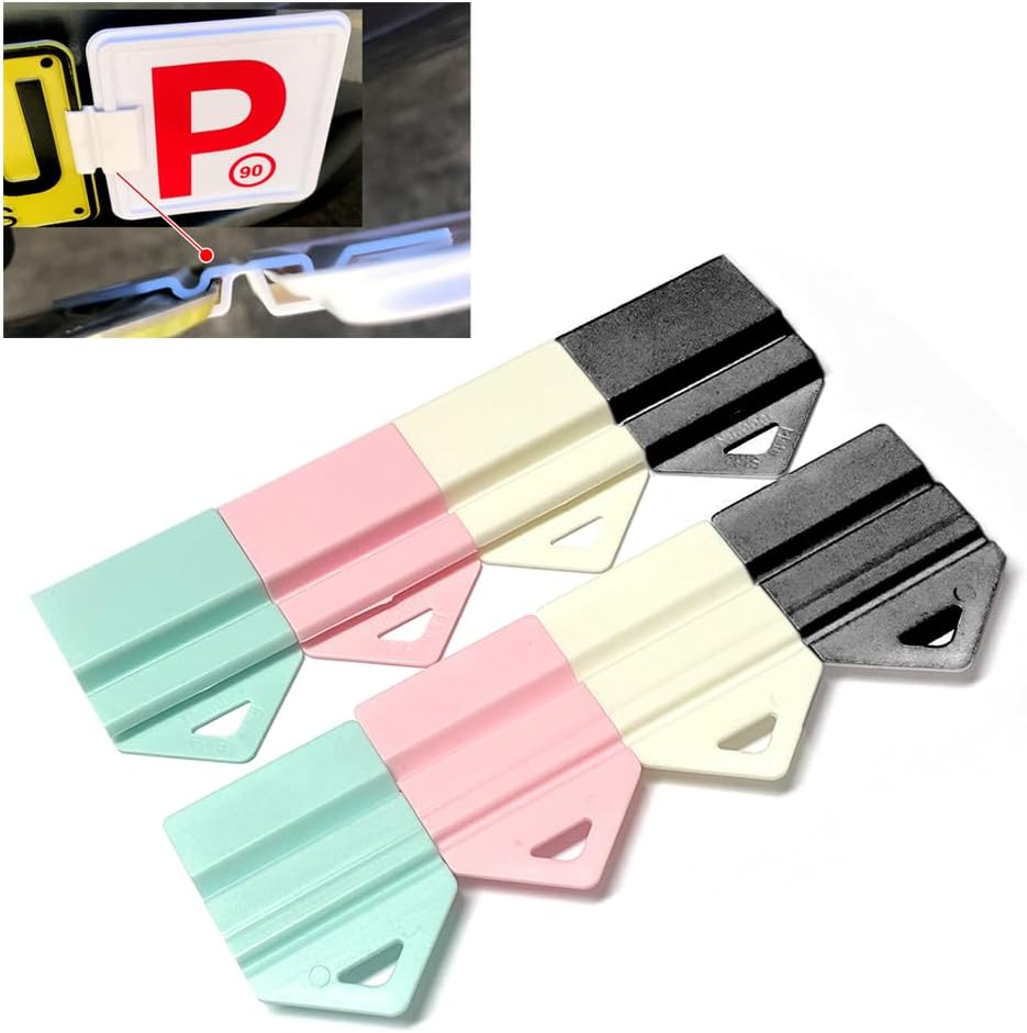 Clip It on Clips Easy to Attached & Removed from Licence Plate 2 Clip Only (White) - Black image number 3