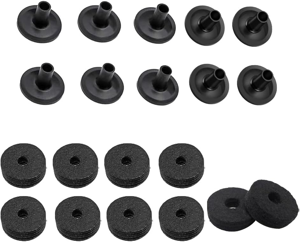 20PCS Black Standard Size Cymbal Sleeves and Felts Cymbal Felts Plastic Cymbal Sleeve Drum Accessories and Parts Cymbal Replacement Accessories,Drum Kit Cymbal Replacement Accessories image number 4
