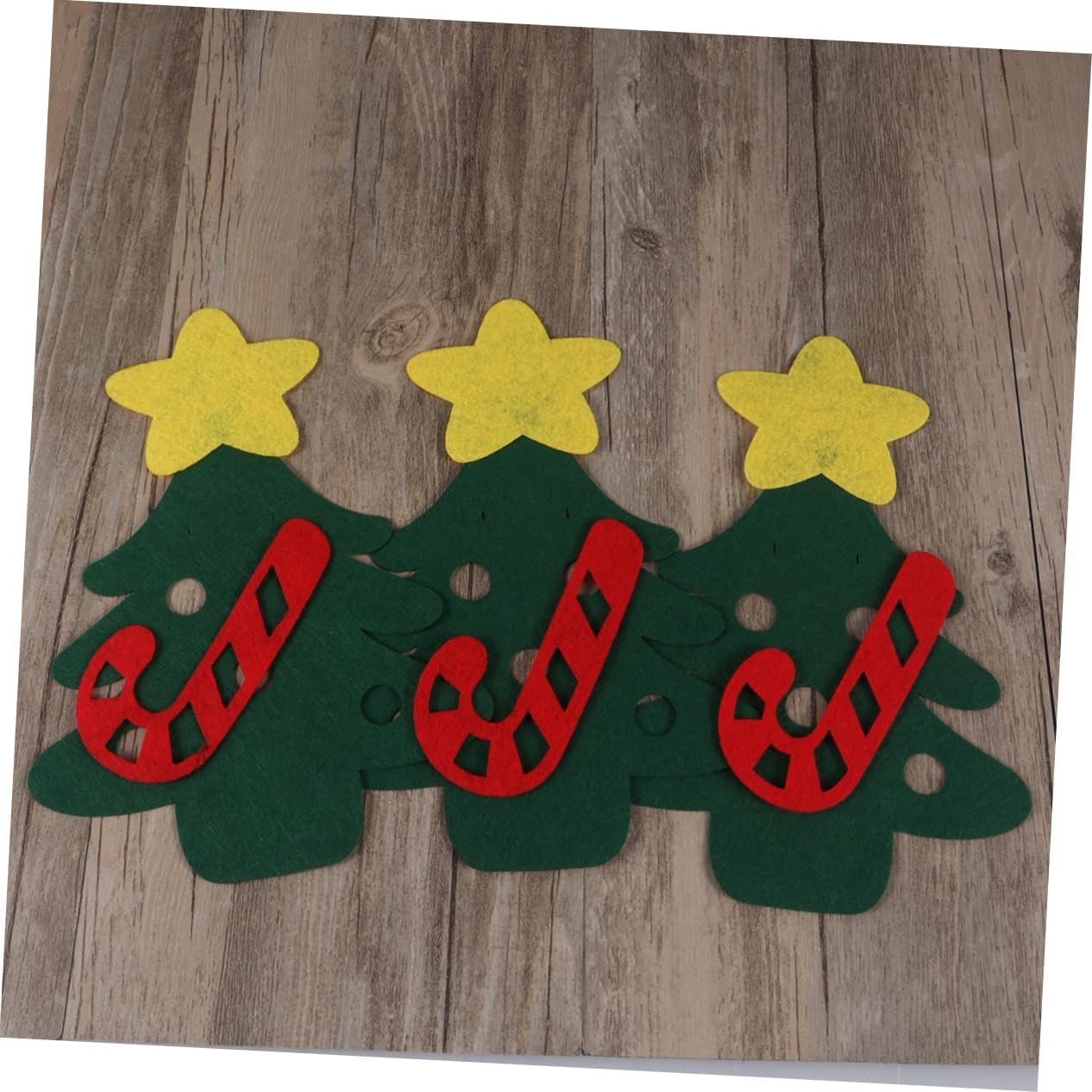 Christmas Bunting Banner Garland 3 Pack Christmas Banners Decorations Candy Cane Tree Stars Design Tear Resistant Non-Woven Fabric 3 Meters Hanging Decor for Home Holiday Party image number 5