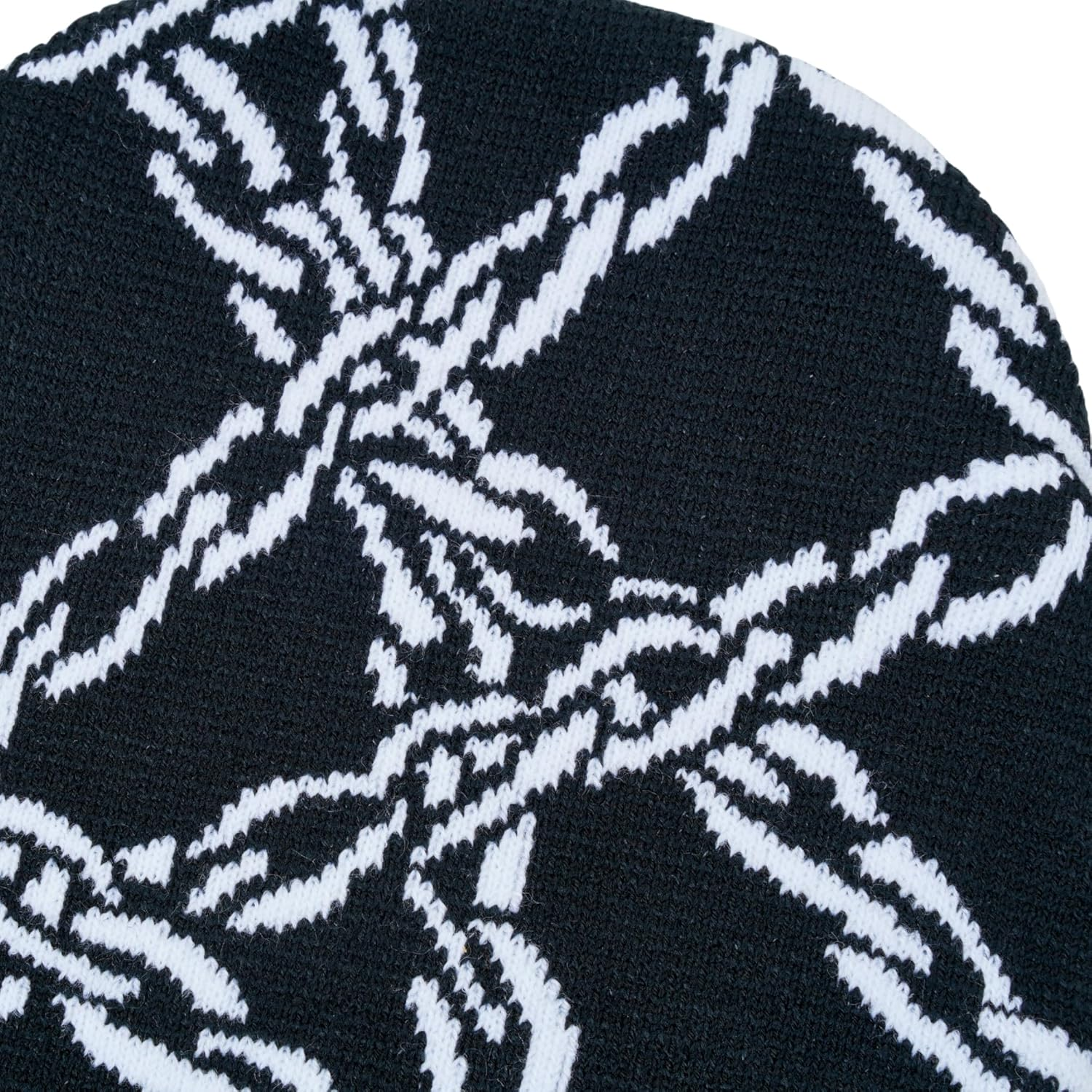 2THESTARS Y2K Beanie Hat for Men & Women Trendy Soft Stretchable Winter Cap, Chain Design Cold Knit Weather Accessory - Black, Black, Medium