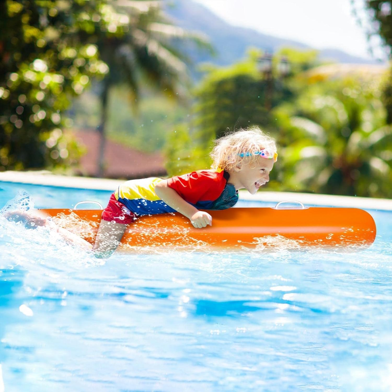 Inflatable Pool Poles, 150 Cm Swimming Pool Noodle with Handles, Inflatable Water, Inflatable Pool Toy for Swimming Pool, Beach, Sea Party image number 5