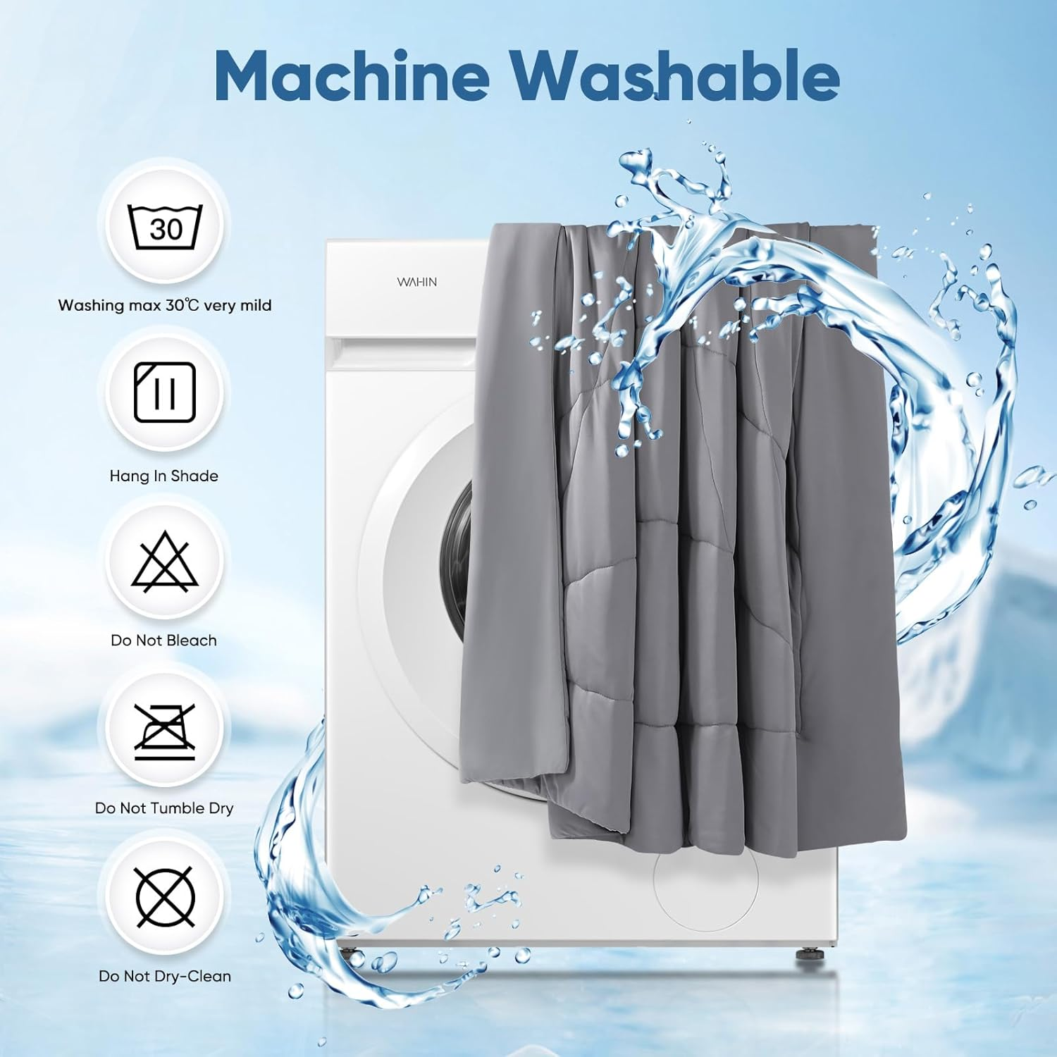 Elegear Revolutionary Cooling Comforter King Absorbs Body Heat to Keep Cool, Lightweight Summer Comforter Japanese Arc-Chill Cold Tech Fabric Cooling Blanket Hypo-Allergenic Cooling Quilt image number 1