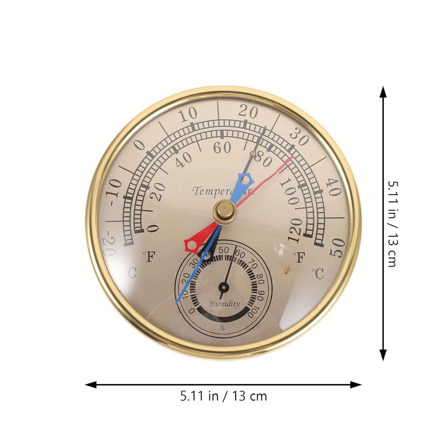 VICASKY Outdoor Thermometer Hygrometer Humidity Gauge for Greenhouses and Warehouses Wall-Mount Temperature and Humidity Sensor with Smooth Rounded Edges for Safe Use in Offices And image number 3