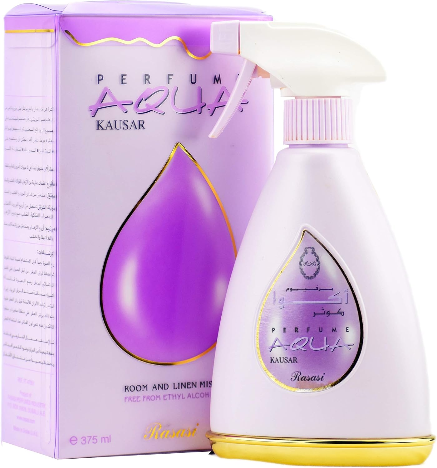 (Perfume Aqua Afrah) - Rasasi Mist Bushra, Batool, Kausar, Zeenat Al Farsh, Perfume Aqua Afrah - 375 Ml (Perfume Aqua Afrah) image number 2