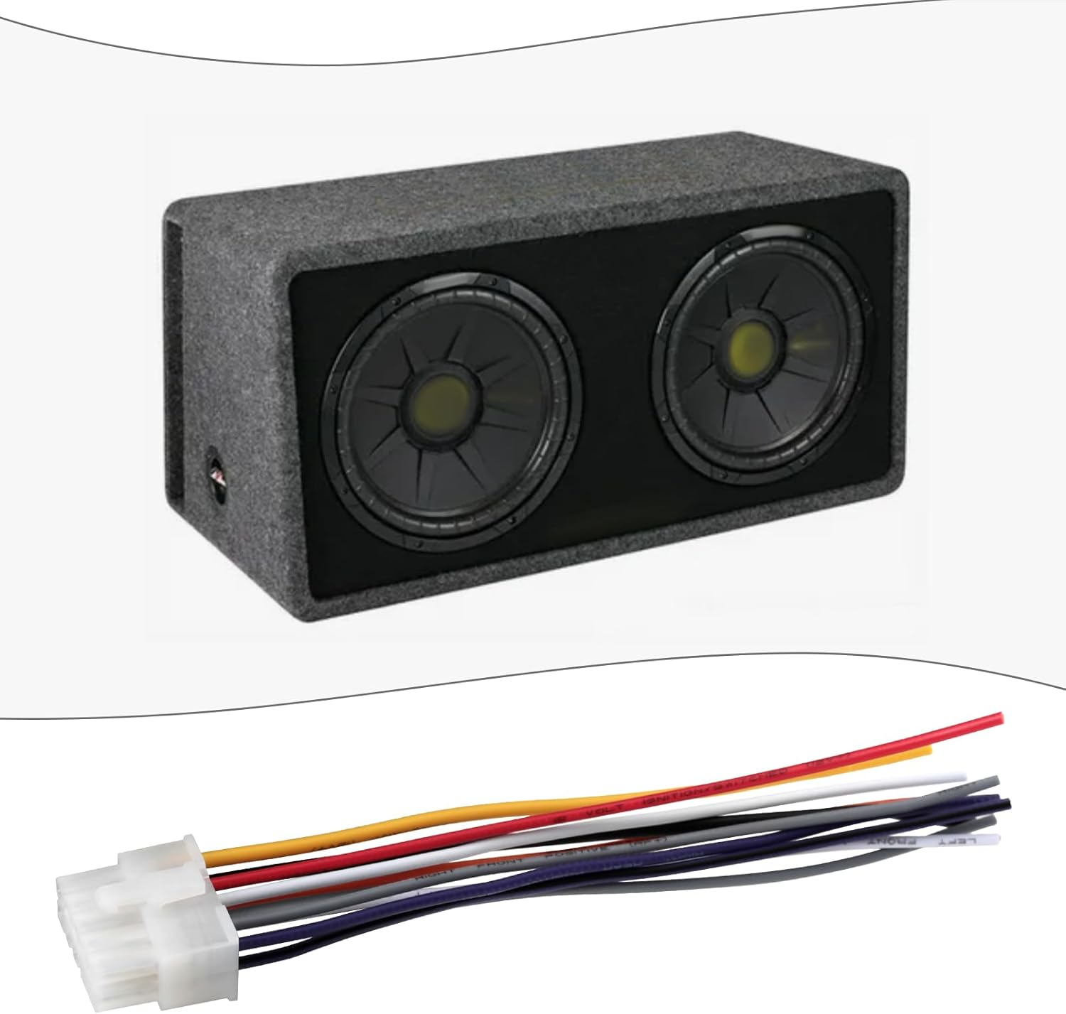 SING F LTD 1Pc 10-Pin Car Audio Connection Plug Harness Compatible with Kicker Bassstation PT10 PT250 11PT8 11HS8 Cable Length 14Cm image number 1