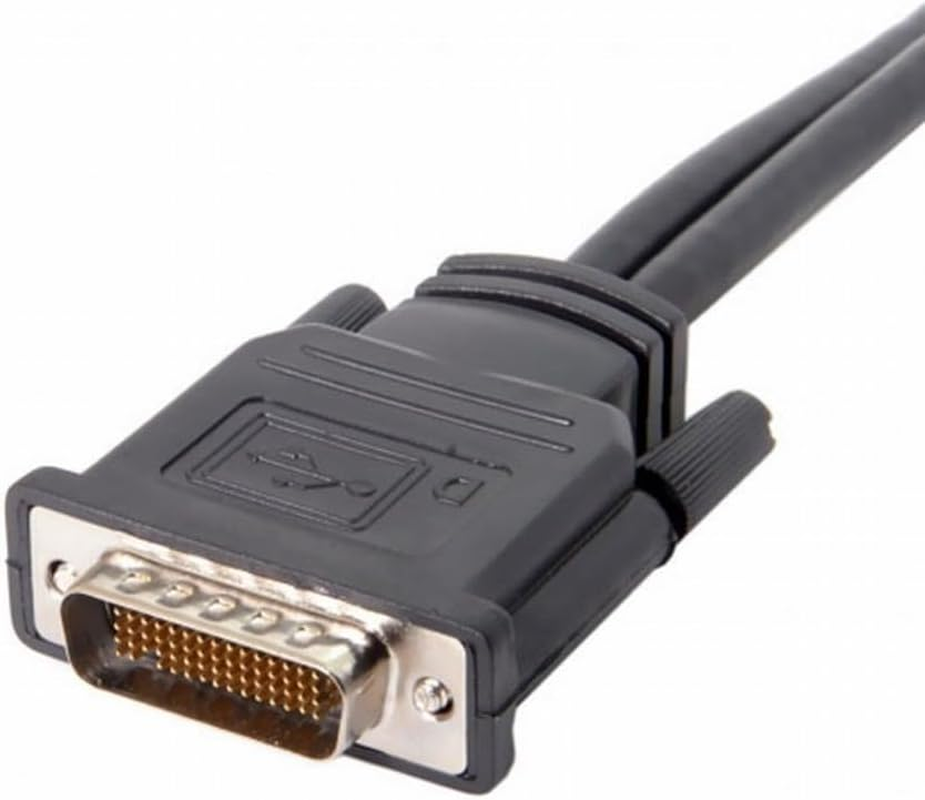Cablecc Dms-59Pin Male to Dual HDMI 1.4 HDTV Female Splitter Extension Cable for PC Graphics Card DB-025-026-027-028-033-LIST DMS to HDMI+HDMI - Black Dual Dvi image number 4