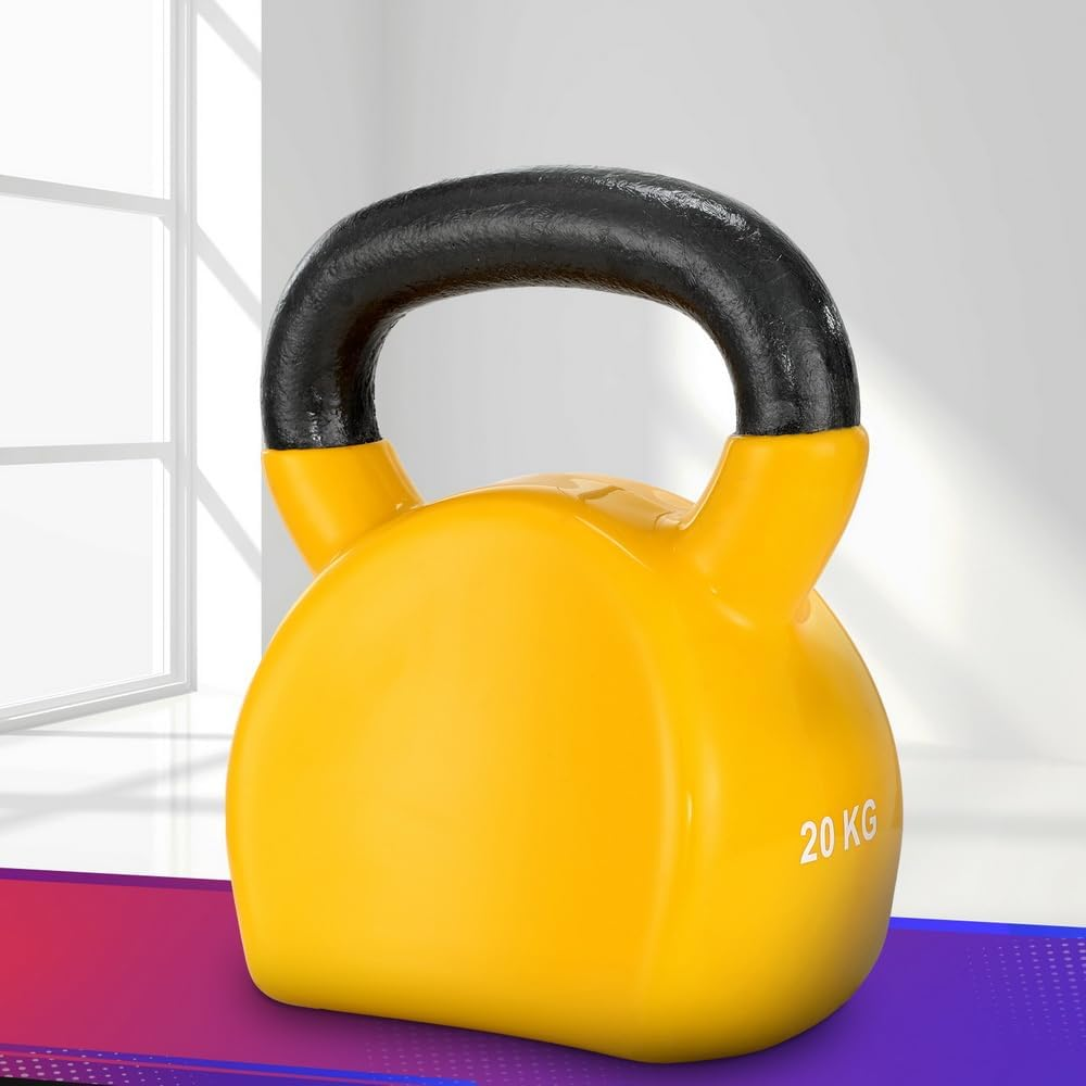 20Kg Kettlebell Set Weightlifting Bench Dumbbells Kettle Bell Gym Home Fitness image number 3