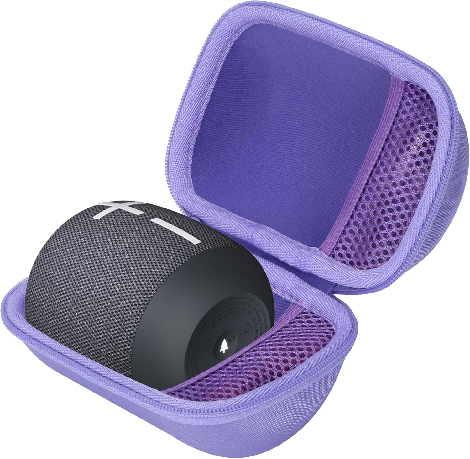 Lebakort Storage Case Compatible with Ultimate Ears UE WONDERBOOM 4 3 2 Portable Waterproof Bluetooth Speaker (Purple Case) - Red image number 5