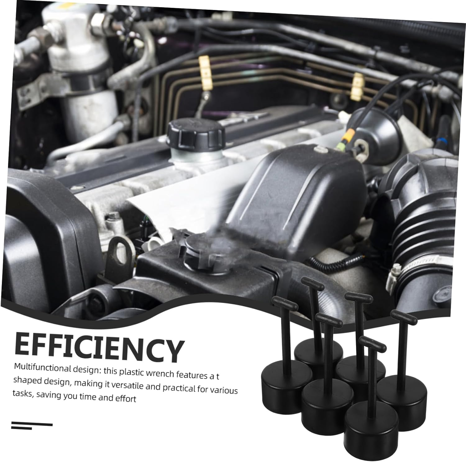 DECOMELODY 6Pcs Shape Wrench for Lamp Holder Socket Tool Dual-Function Design for Easy Fixing of Lighting Fixture Nut for Home and Automotive Use image number 2