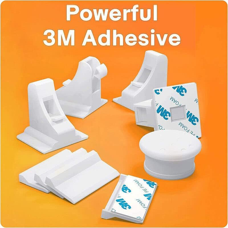 AIMALL 30-Pack Invisible Magnetic No Drilling Cabinet Drawer Cupboard Safety Proofing Lock Baby Kids Safety Locks No Screws or Drilling, Includes Locks, Keys, and Adapter