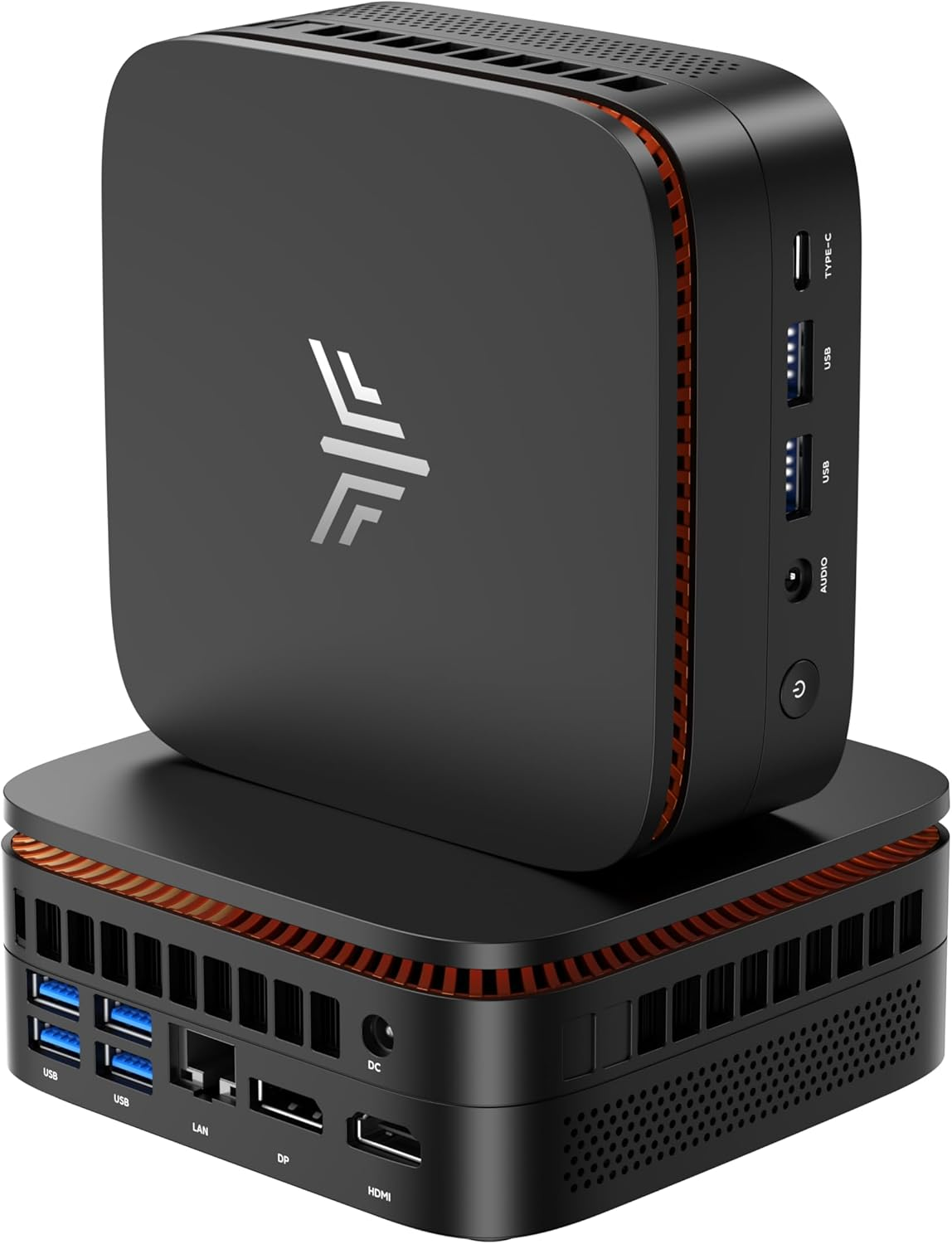 KAMRUI P1 Mini PC AMD Ryzen 4300U(Up to 3.7Ghz) 16GB DDR4 512GB M.2 SSD Mini Computer Mini PC Win-11 Pro 4K@60Hz Triple Display HDMI2.0+DP1.4+USB-C Wifi5 BT RJ45 LAN VESA Mount Small PC image number 4