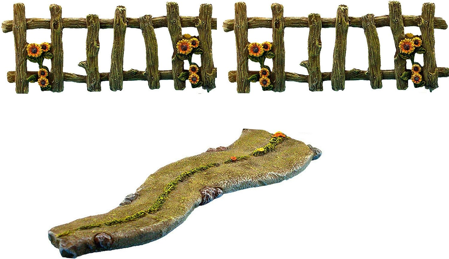 PRETMANNS Fairy Garden Accessories Kit - Walkway & Fences Set Miniature Accessories 3 Pieces image number 4