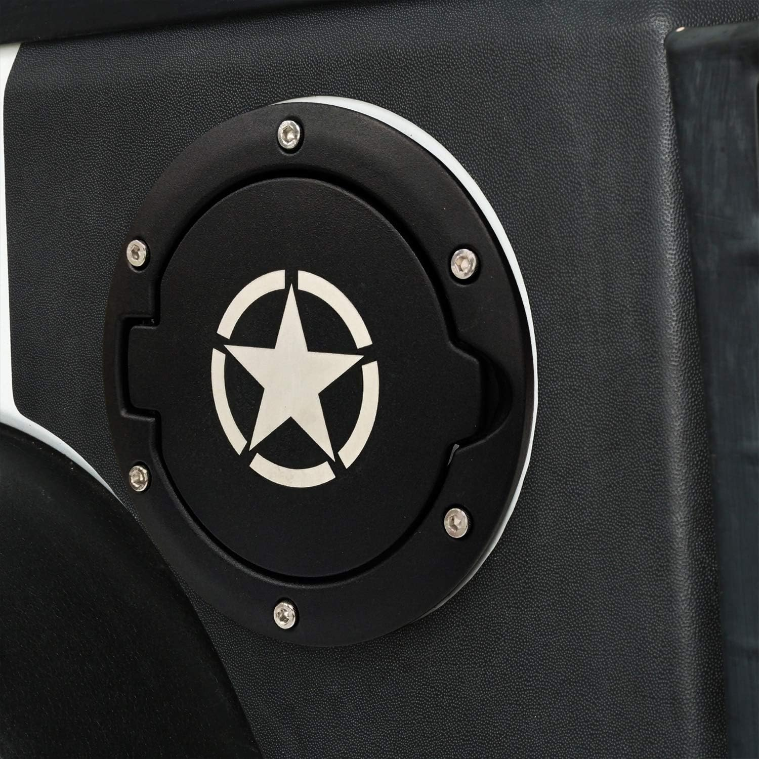 Opar Five Star Gas Cap Gas Tank Cover for 2007-2018 Jeep Wrangler JK & Unlimited image number 2