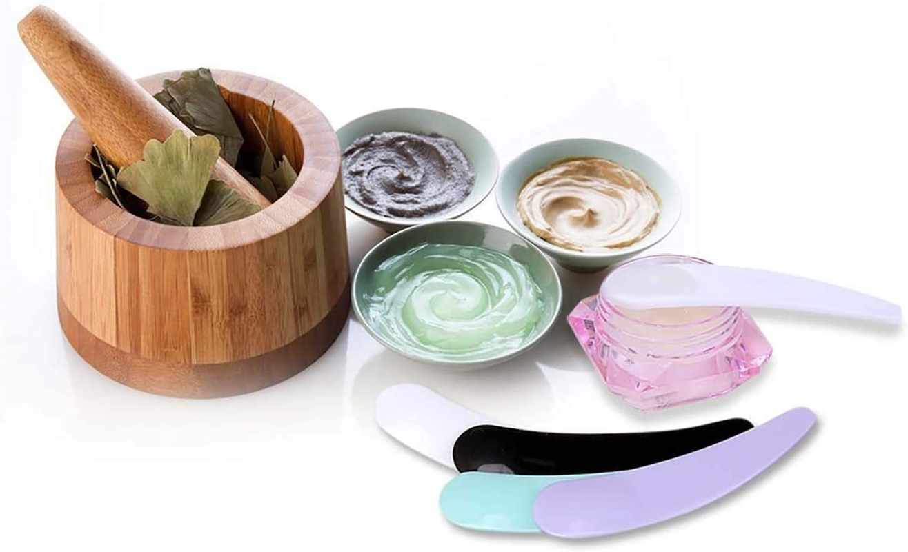 BTYMS 100 Piece Disposable Mini Cosmetic Spatula Set - Facial Mask & Makeup Scoop for Mixing & Sampling (Multi-Color) image number 3