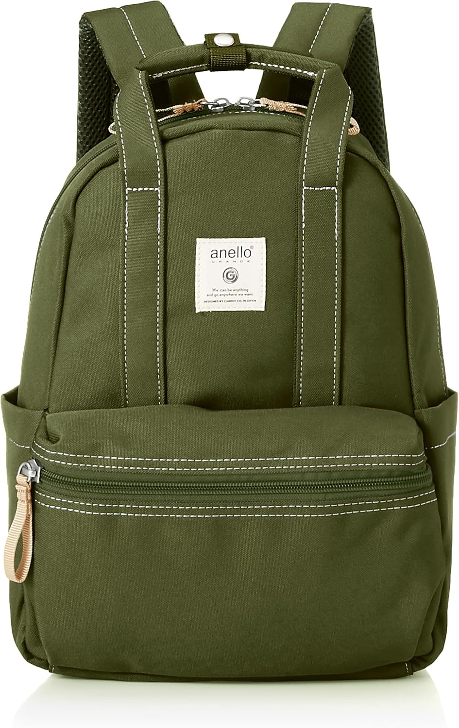 Anello Grande Craft GTM0304Z Mini Backpack, A5, Water Repellent, Multi-Storage - Beige image number 2