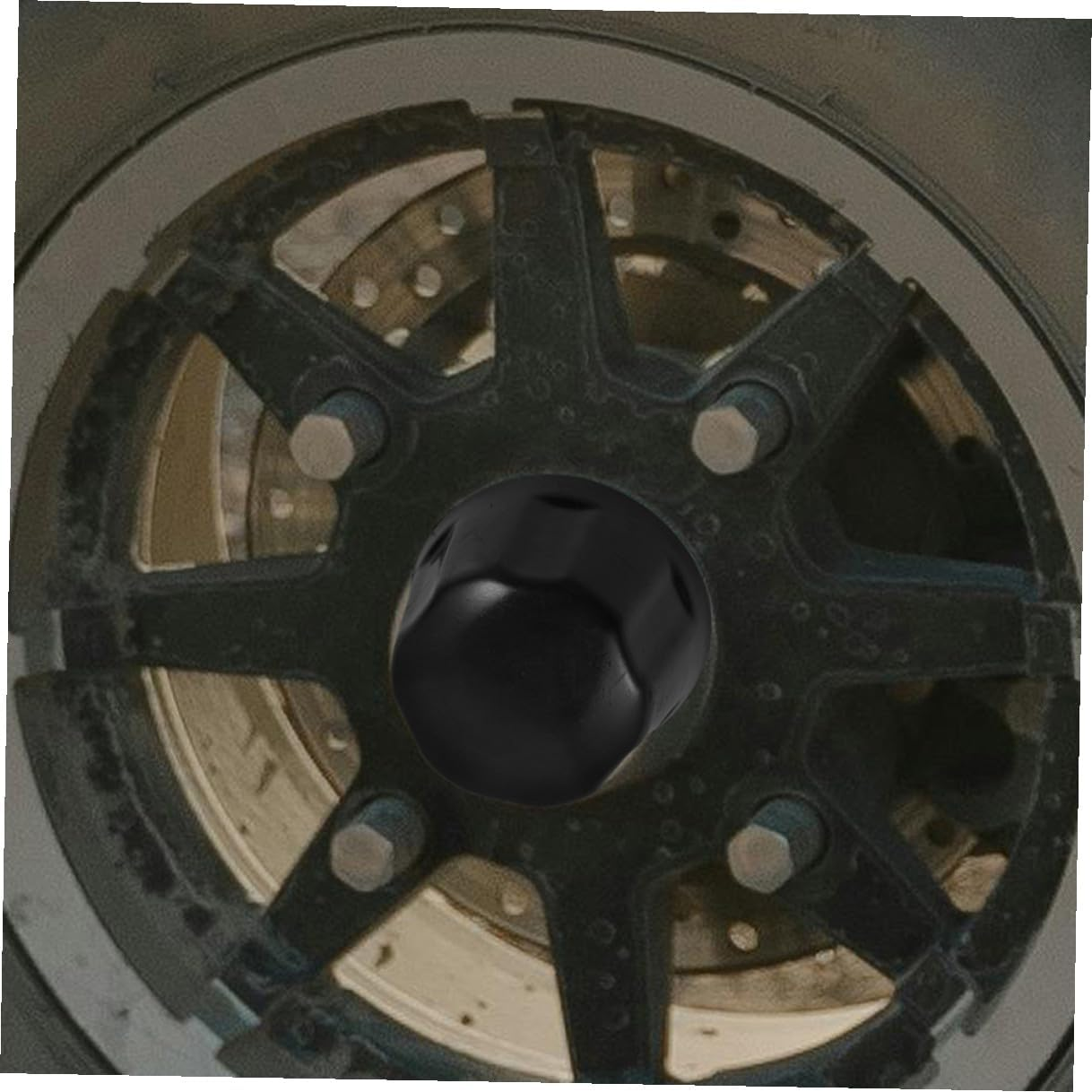 SOESFOUFU 2Pcs ATV Wheel Hub Caps Replacement Tire Rim Covers Rubber Dust Rim Kart Part Easy Installation image number 3