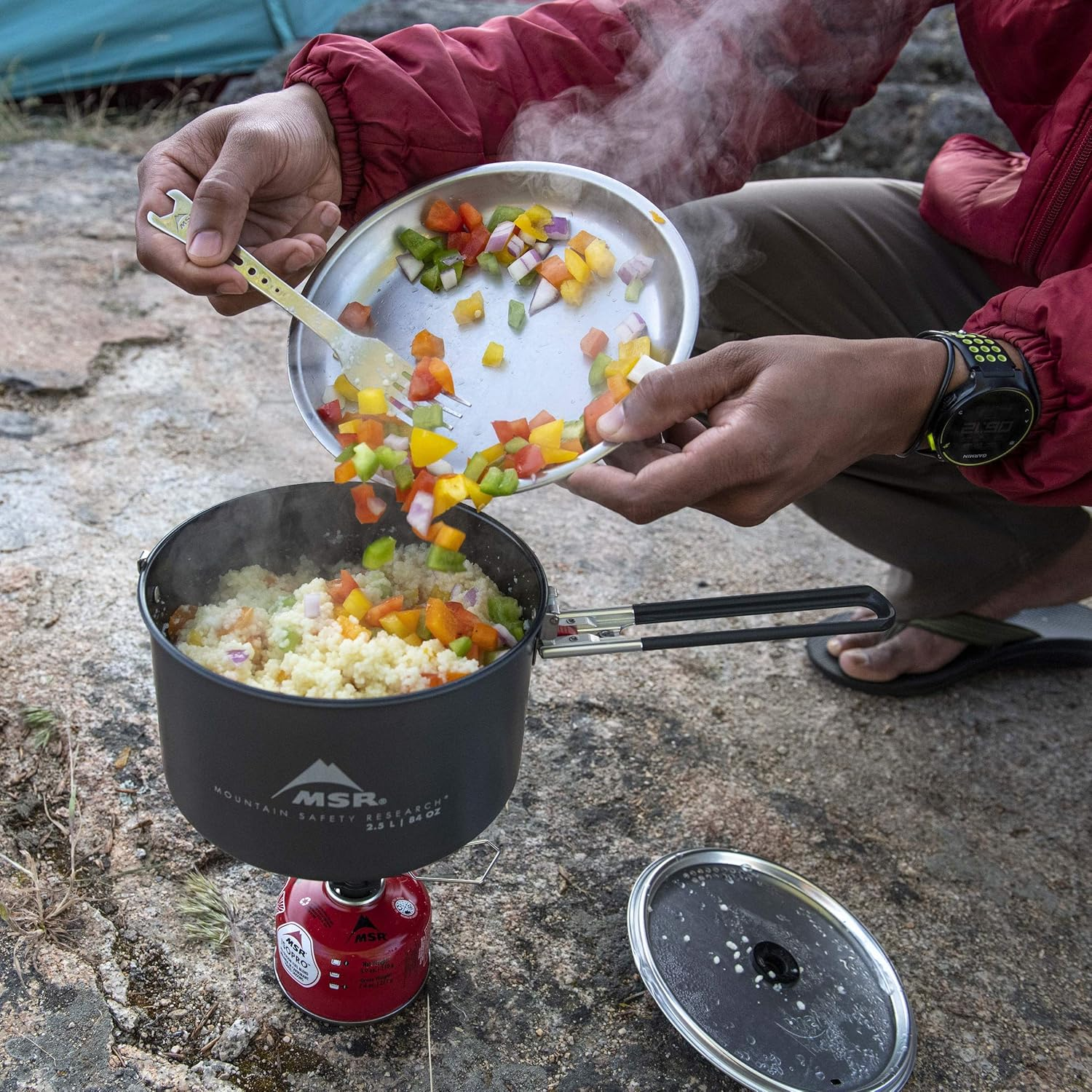 MSR 39011-39012 Outdoor Camping Cooking Ceramic 2.5L Pot image number 2