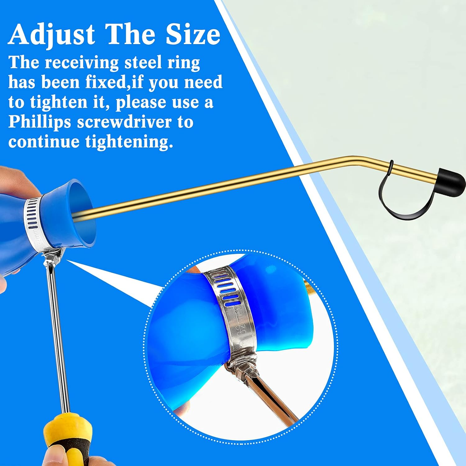 Garden Sprayer Applicator Bulb with Long Copper Tube for Organic Gardening Agricultural Supplies and Control Accessories (Blue Style,1 Piece)