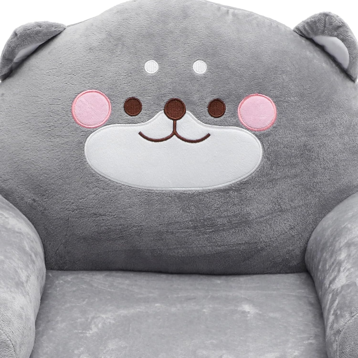 Holibanna Kids Couch Fold Out Soft Toddler Chairs Cartoon Elephant Shape Baby Armrest Chair Bed Lounge Sofa Princess Chair for Playroom Bedroom image number 3