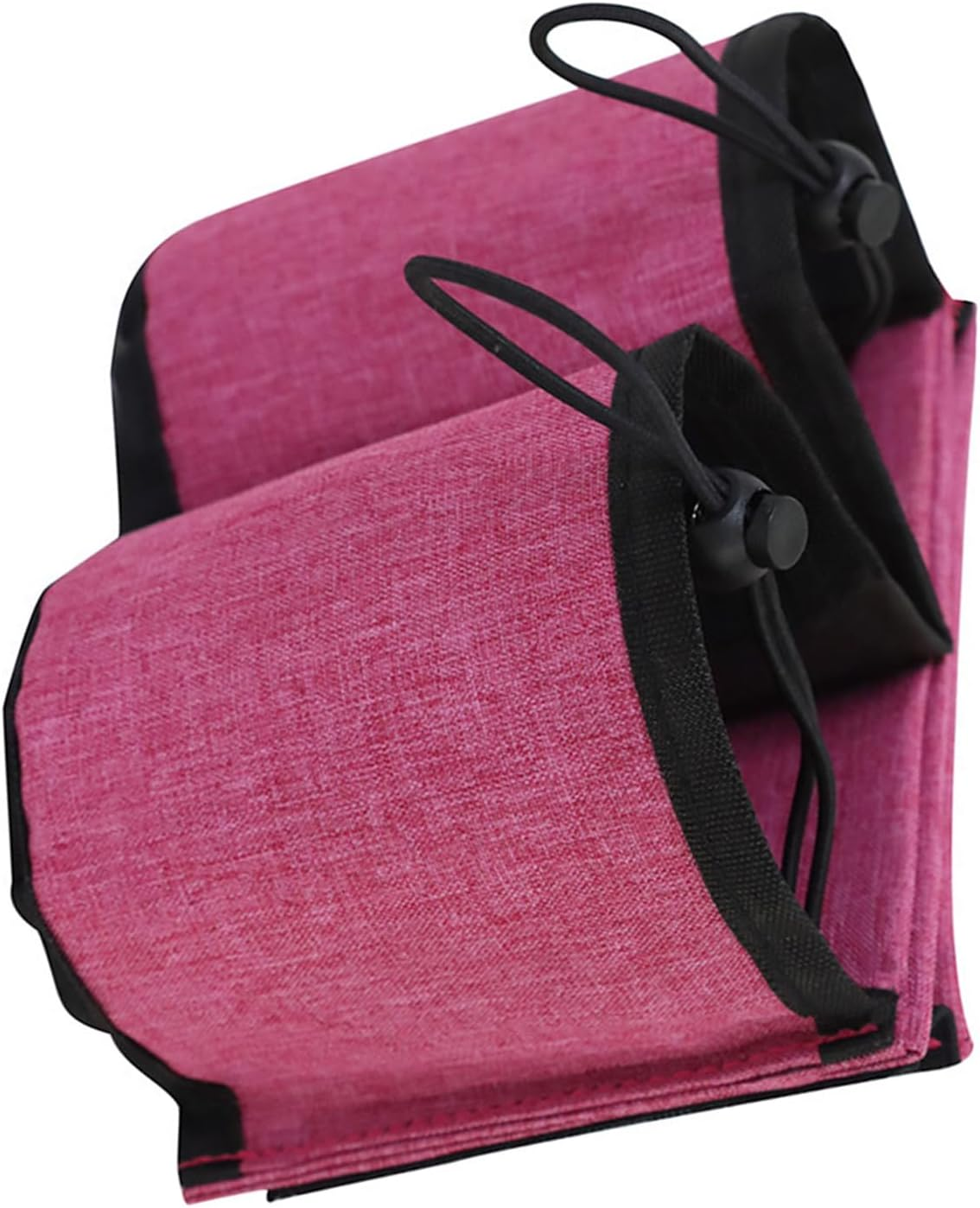 Luggage Travel Cup Holder Portable Drink Caddy Bag Hold Two Coffee Mugs Free Your Hand for Drink Fits Roll on All Suitcase Traveler Handles Accessory for Men Women Rose Red image number 4