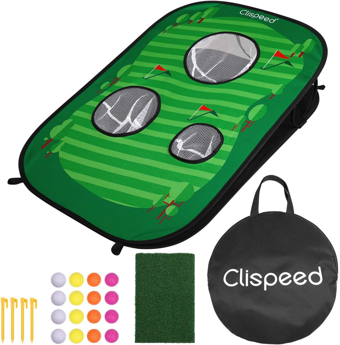 Outdoor Golf Chipping Net Game Set Foldable Practice Training Golfing Net image number 2
